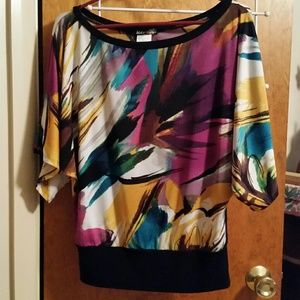 Multi-color knit top